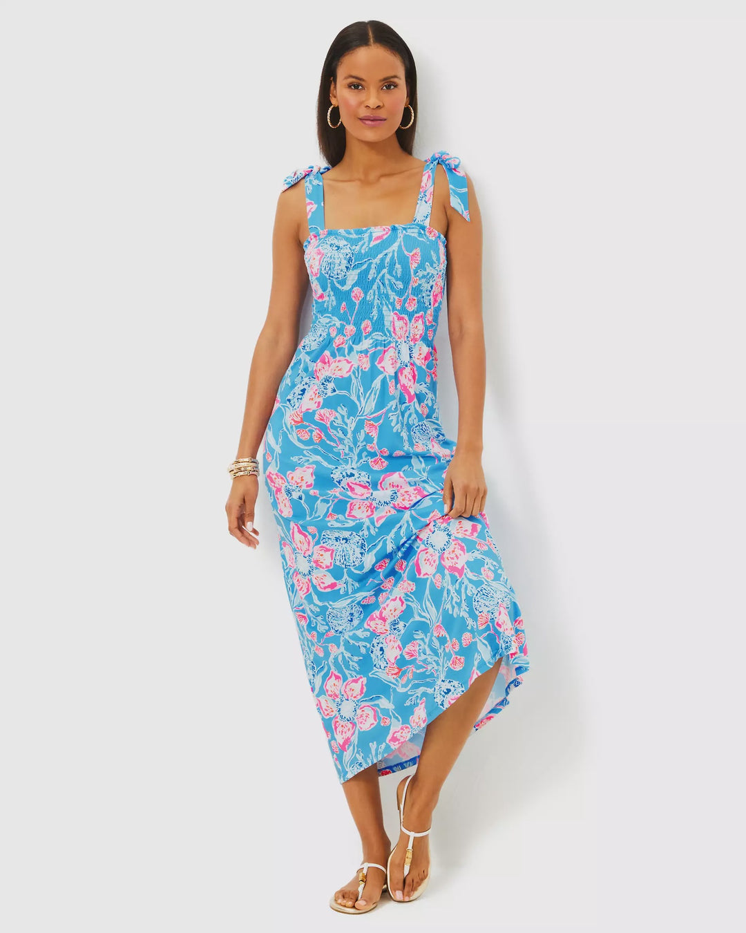 Lilly Pulitzer Kailua Smocked Maxi Dress