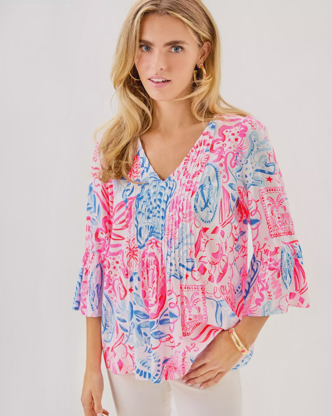 Lilly Pulitzer Resort White Sun Sea Sand Danika Tunic