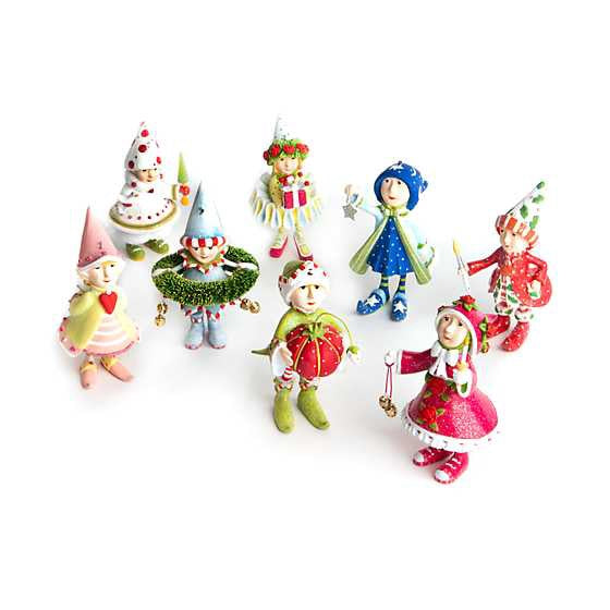 Mackenzie Childs Patience Brewster Dash Away Eleves Mini Ornament