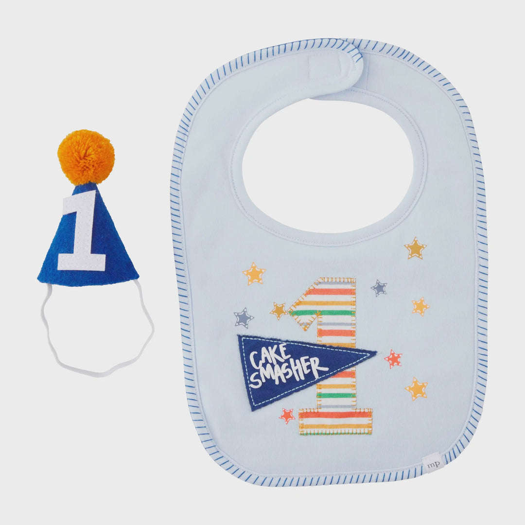 Mud Pie Pennant Boy Cake Smash Set