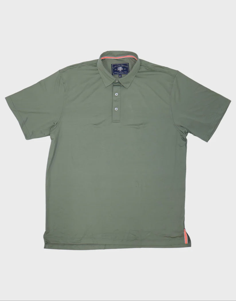 Live Oak Olive Performance Polo