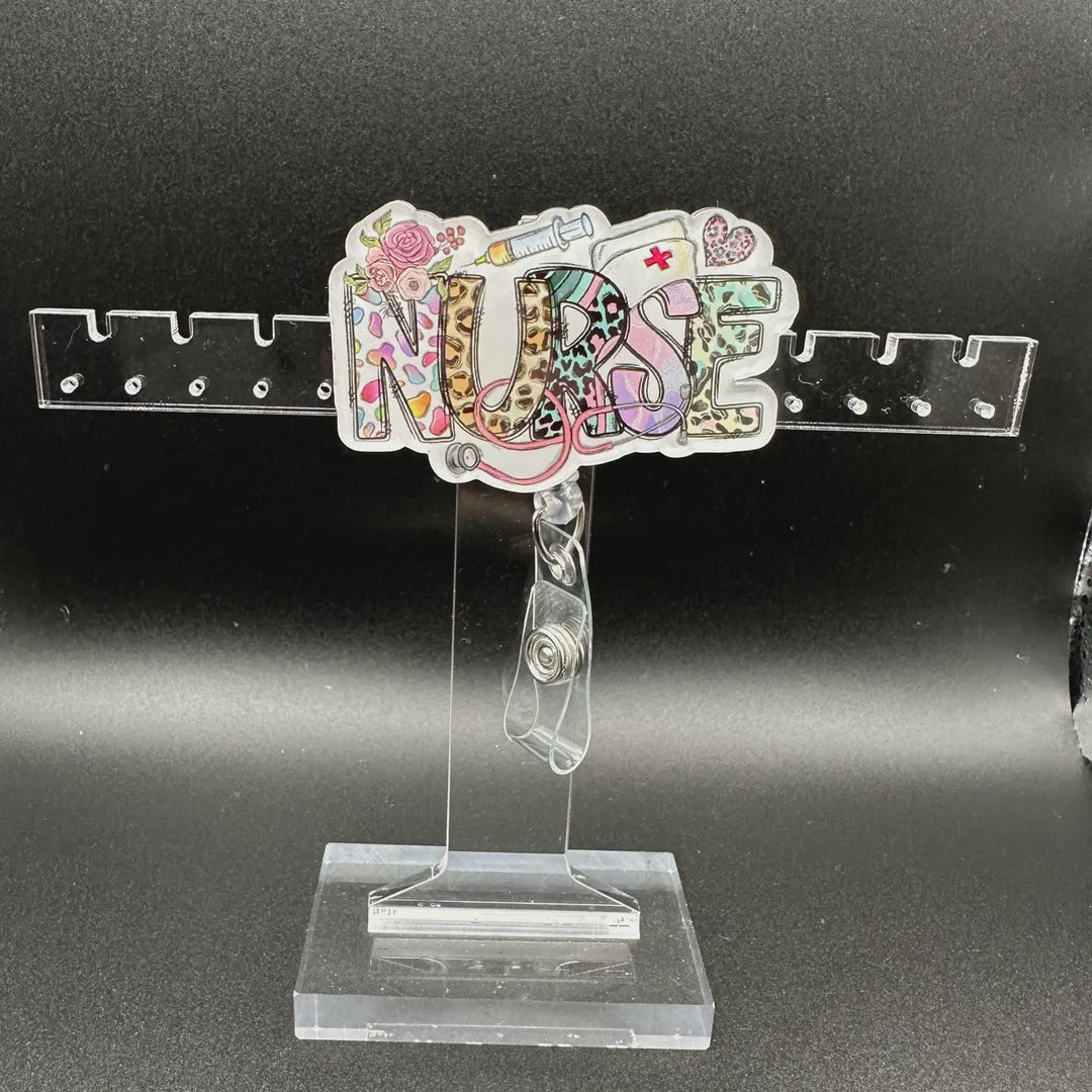 Hello Darling Designs Colorful Nurse Badge Reel