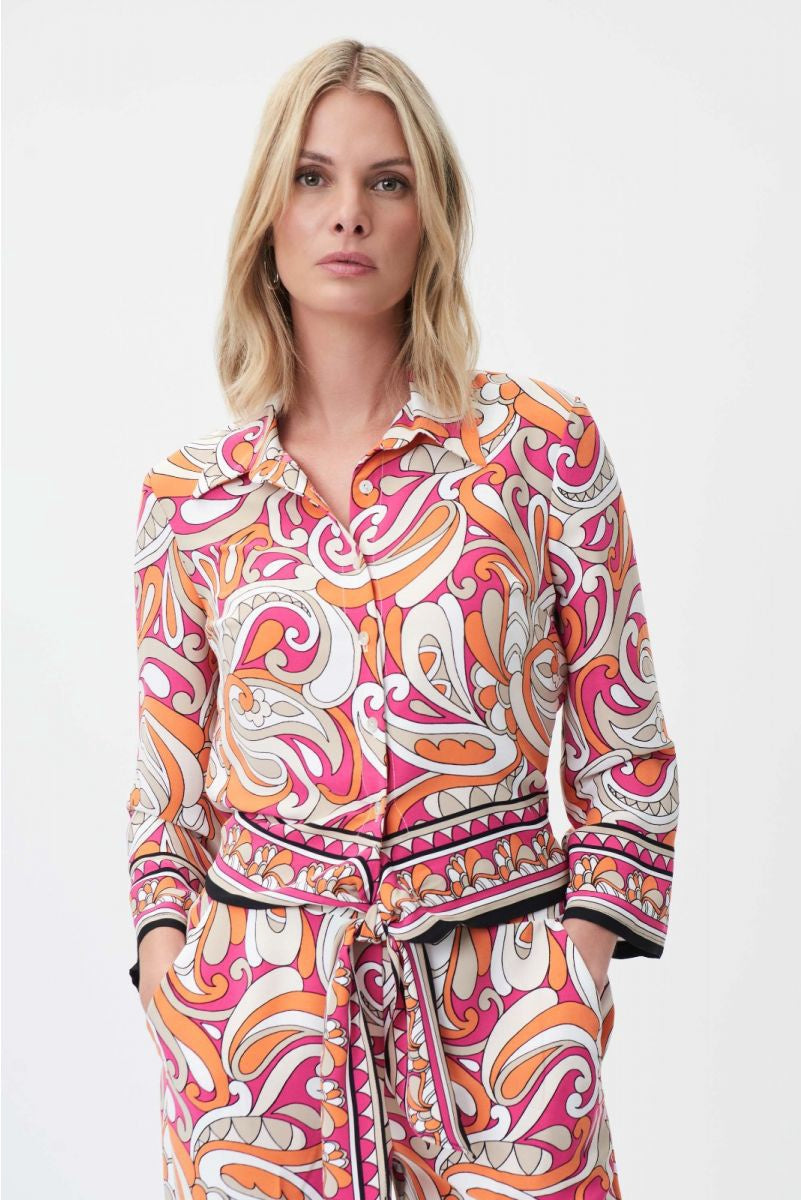 Joseph Ribkoff Vanilla/Multi Blouse