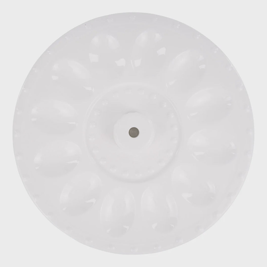 Glory Haus White Egg Plate