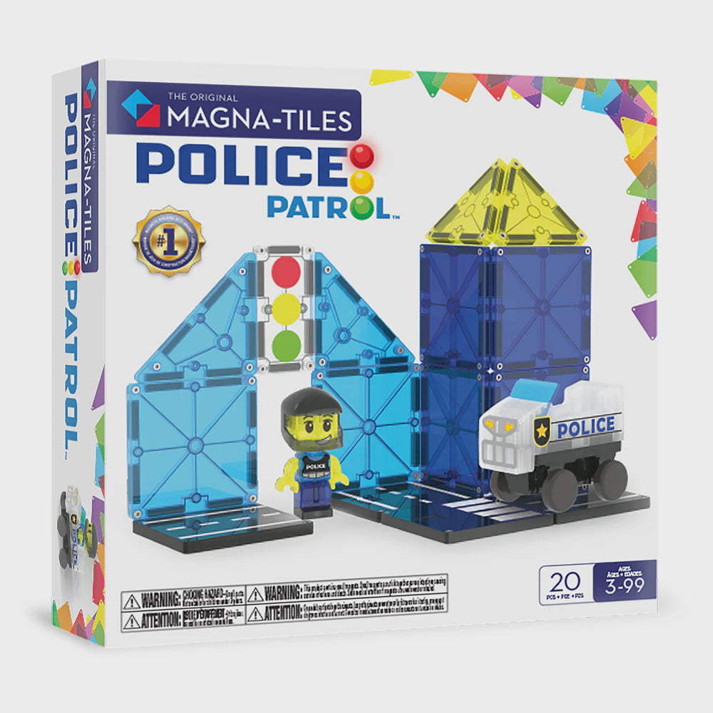 Magna-Tiles Police Patrol Station -  20 Piece Set
