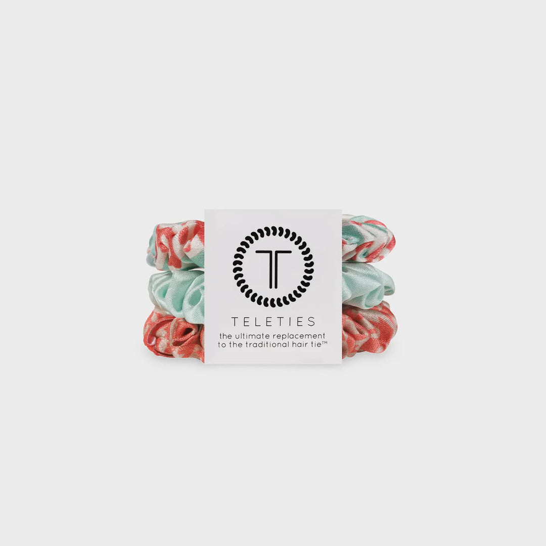 Teleties Calming Coral Small Hair Scrunchie