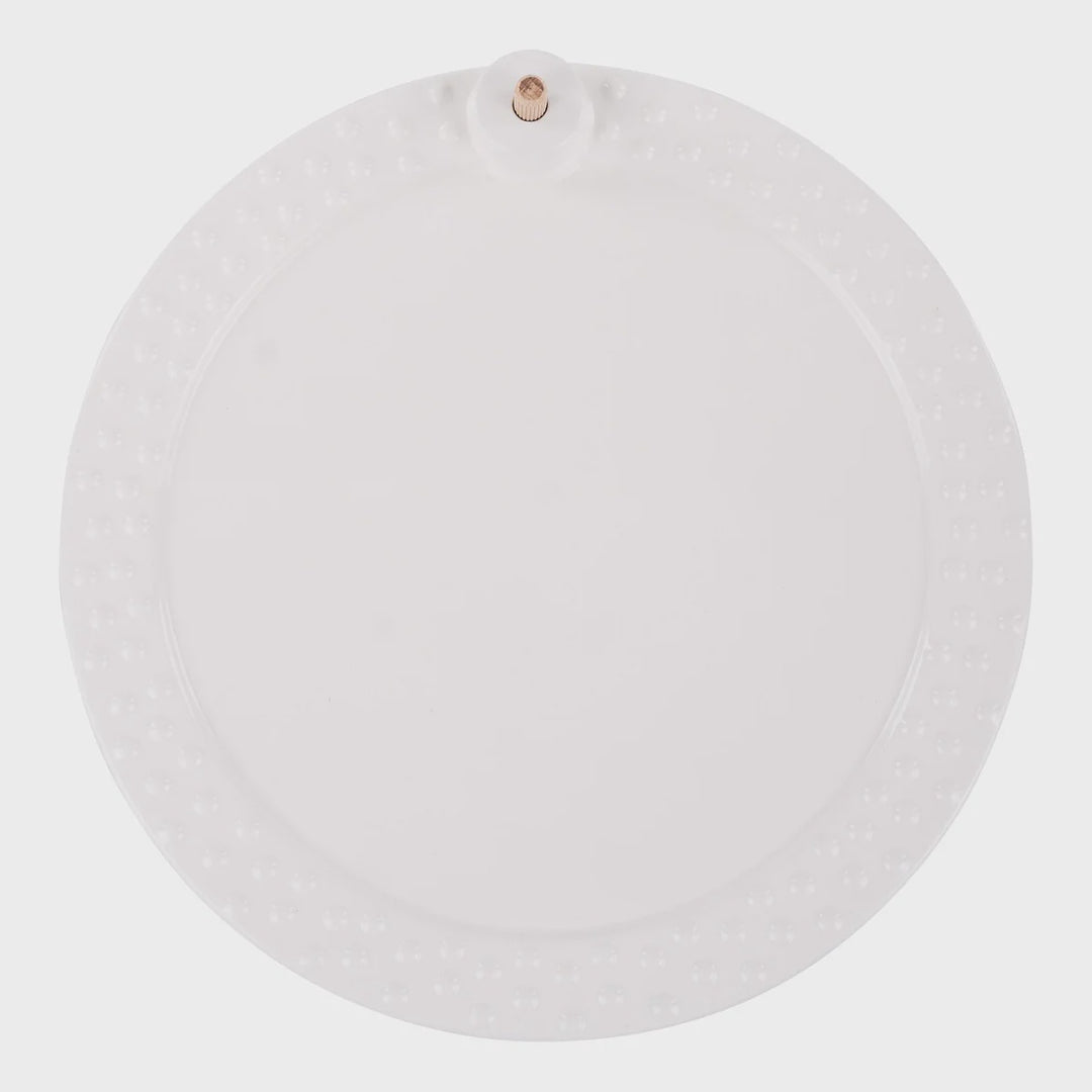 Glory Haus White Round Platter