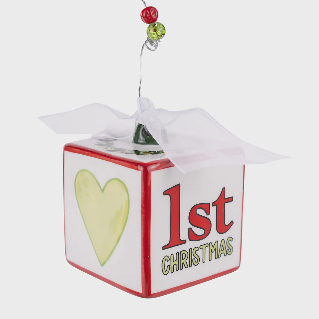 Glory Haus Baby's 1st Christmas Block Ornament