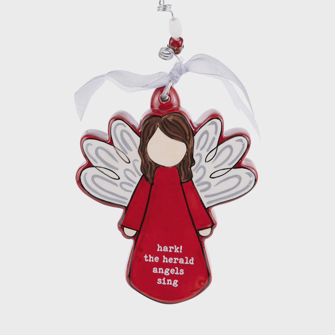 Glory Haus Hark! The Herald Angels Sing Puff Ornament