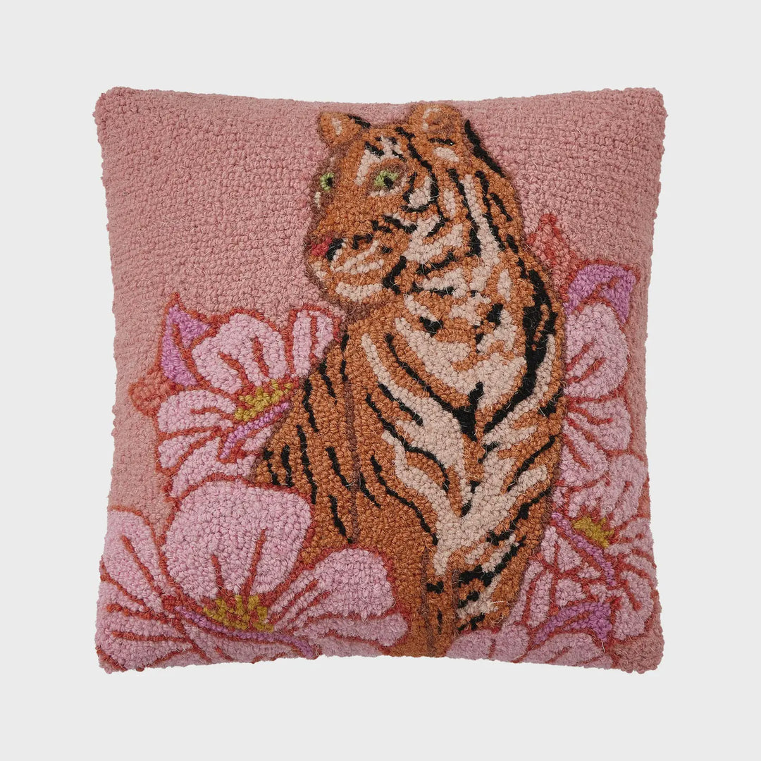 Peking Handicraft Blushing Tiger Hook Pillow - Teresa Chan