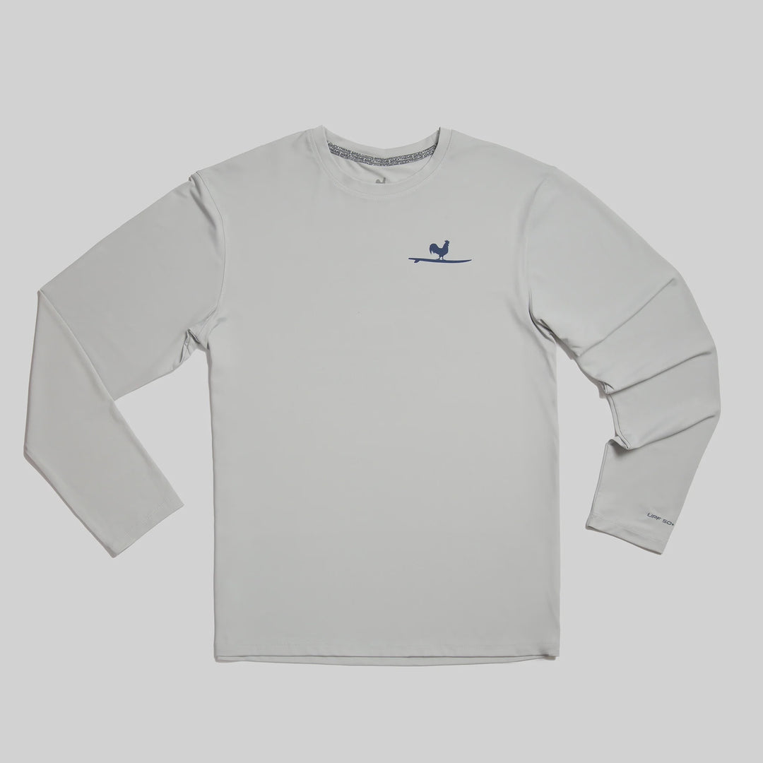 Beach and Barn Barrel Racer Performance Shirt-Aluminum/Navy