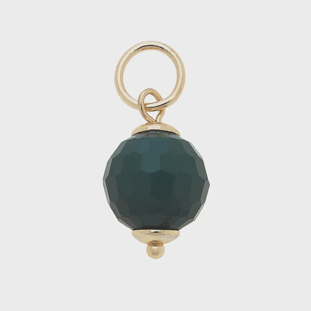 Canvas Resin Bead Charm - Green