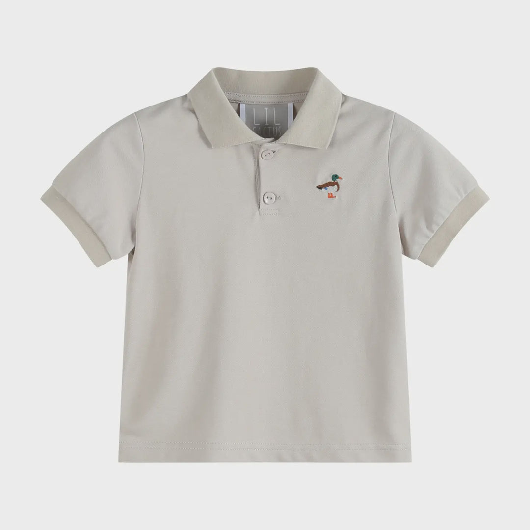 Lil Cactus Light Brown Mallard Duck Golf Polo Shirt