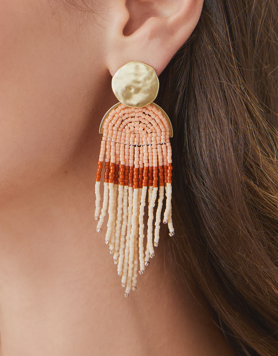 Spartina 449 Bitty Bead Terra Cotta Earrings