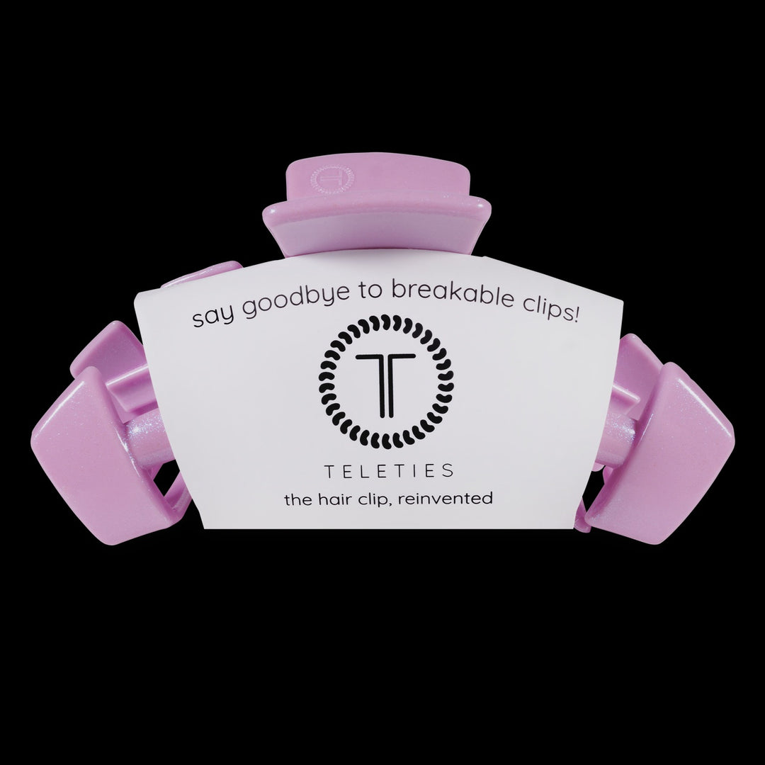 Teleties Classic Hair Clip | Large | Springtime Sparkle