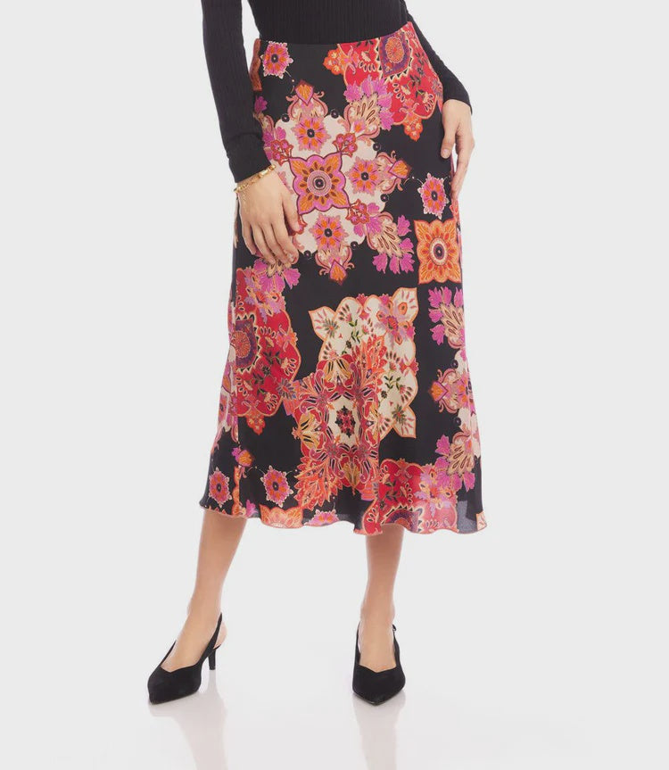 Karen Kane Bias Cut Midi Skirt