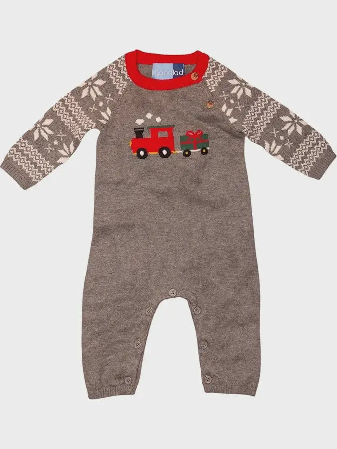 Boys Holiday Sweater Onsie