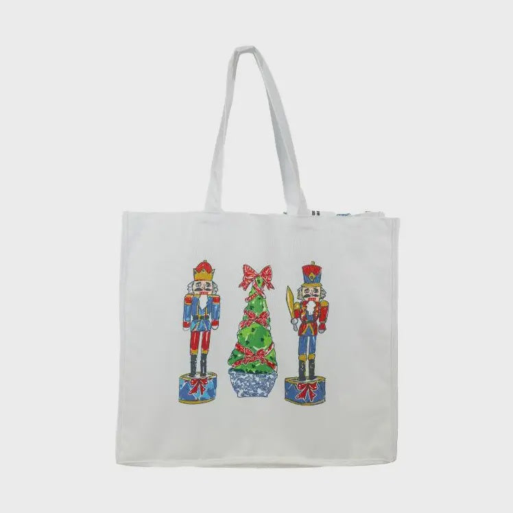Jane Marie Festive Nutcracker Large Tote