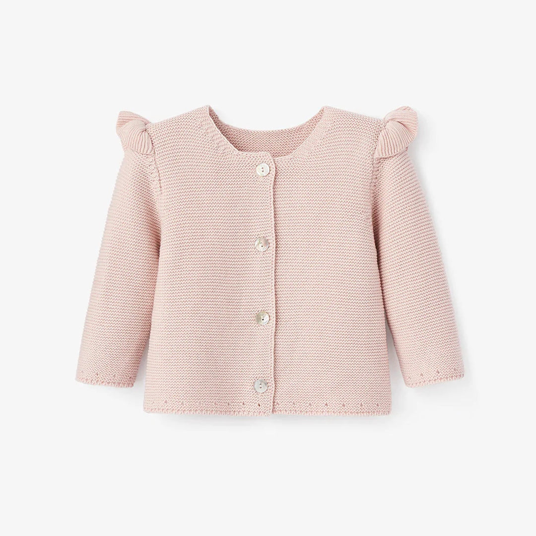 Elegant Baby Garter Cardigan - Pink