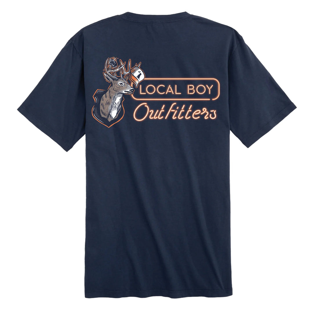 Local Boy Outfitters China Blue Neon Mount Short Sleeve Tee