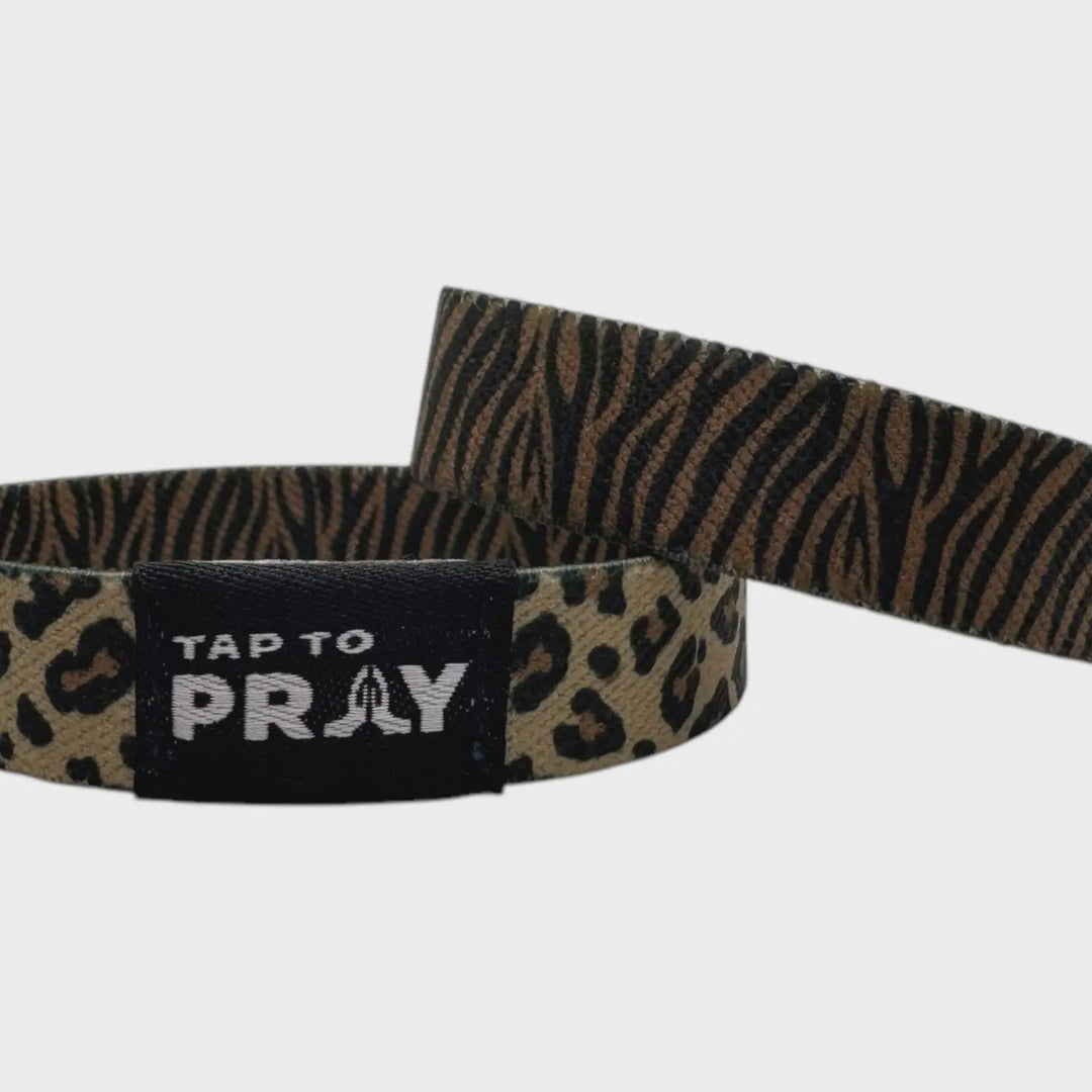 Tap To Pray™ Wristbands - Safari Leopard