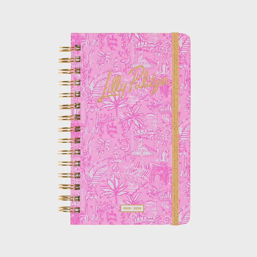 Lilly Pulitzer Medium 17 Month Agenda, Palm Beach Playground