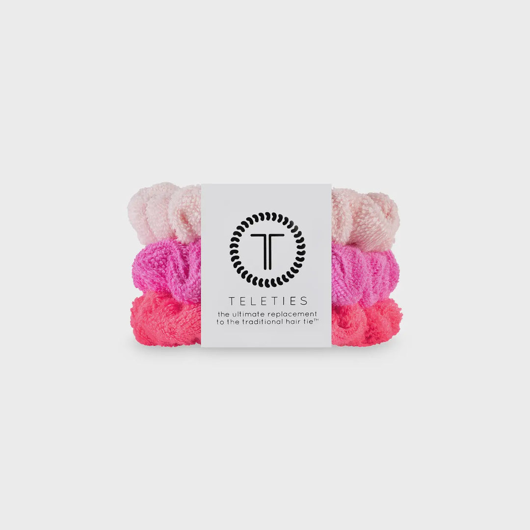 Teleties Terry Cloth Hair Scrunchie- Large -Aruba