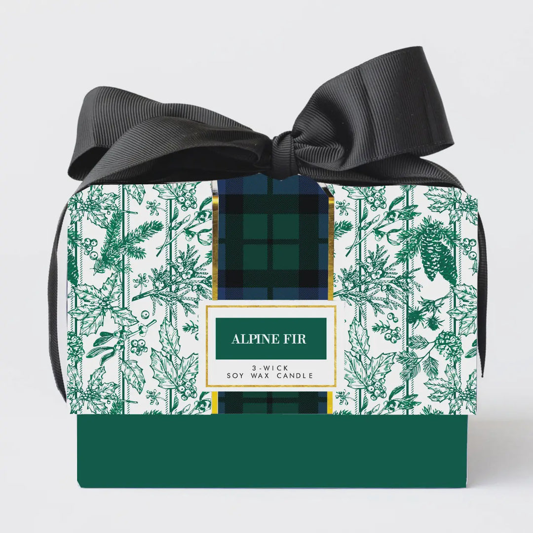 Oak Lane Alpine Fir 3-Wick Boxed Soy Wax Candle