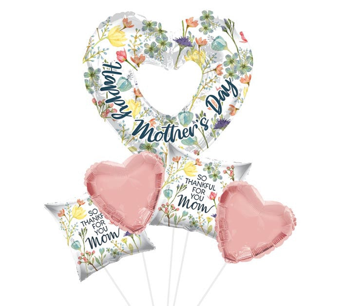 Country Floral Happy Mother's Day Balloon Bouquet