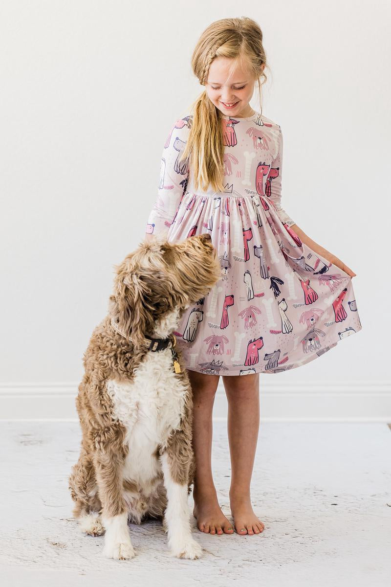 Mila and Rose Puppy Party Pocket Twirl Dress