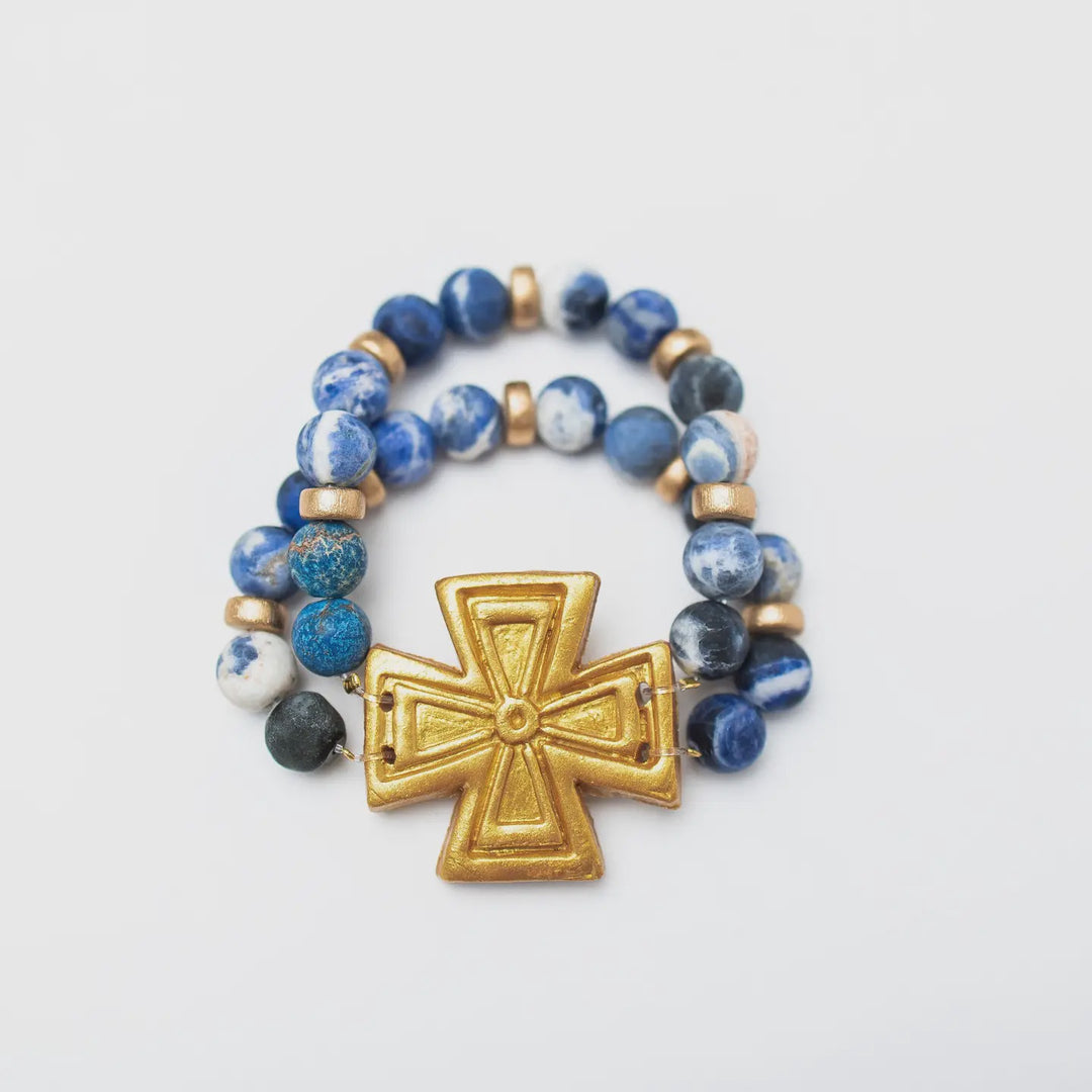 Hidden Truth Jewelry Blue Sodalite with Anna Cross