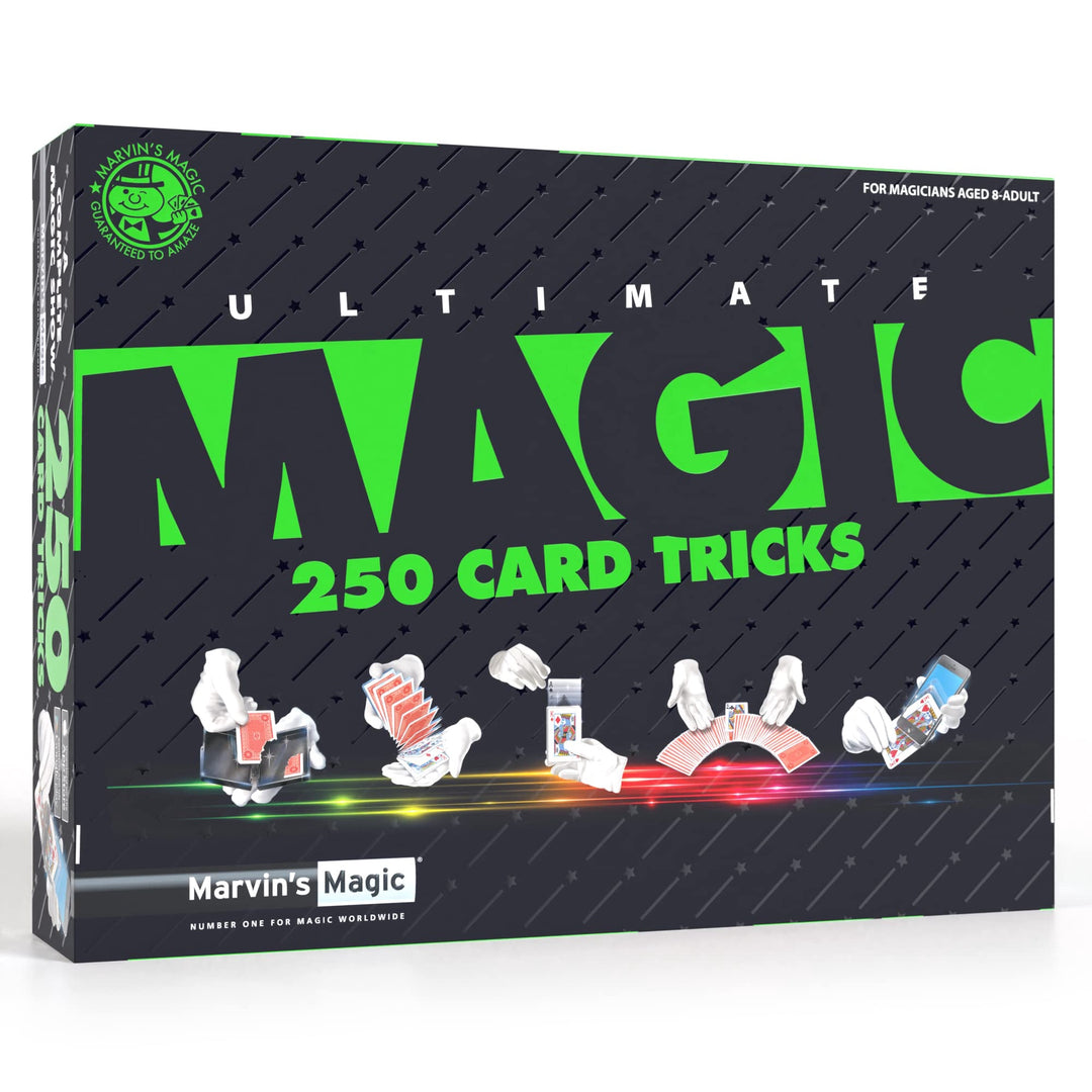 Marvin's Magic - Ultimate 250 Card Tricks Set | Children and Adults Magic Card Set