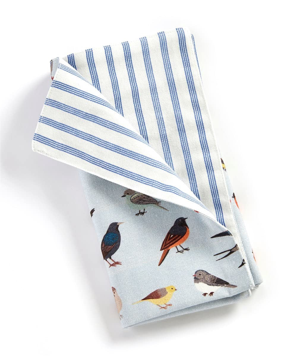 Happy Home Double Sided Fabric Napkin - Birds