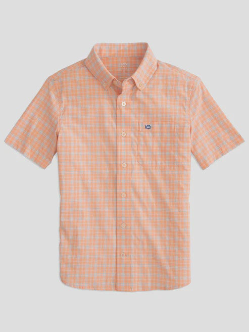 Southern Tide Youth Micro Check Sportshirt