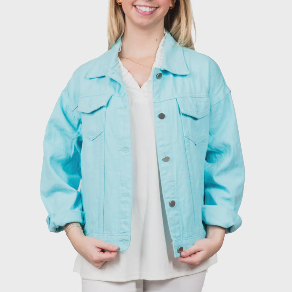 Top it Off Light Blue Cody Jean Jacket