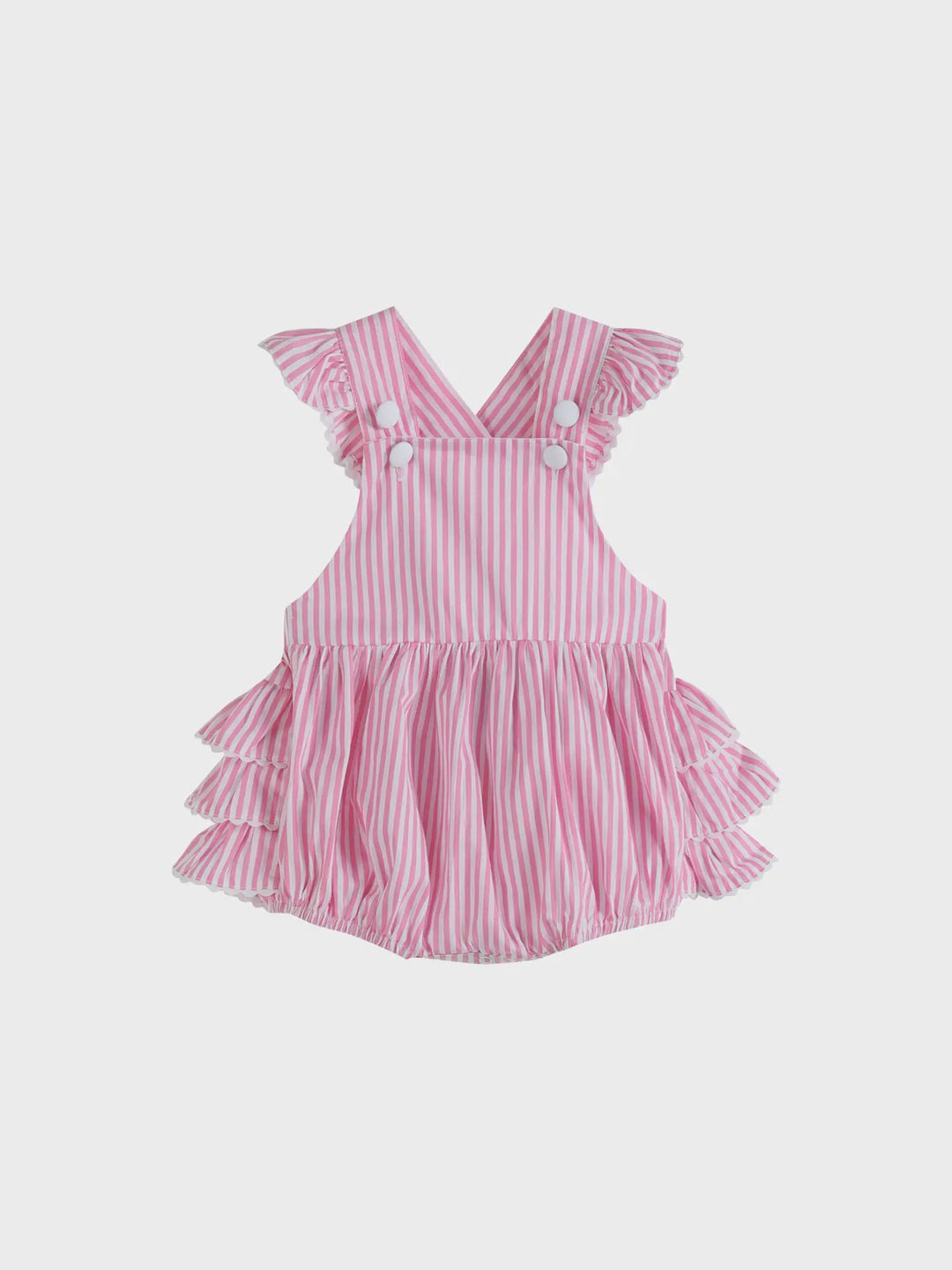 Lil Cactus Pink Print Ruffle Romper