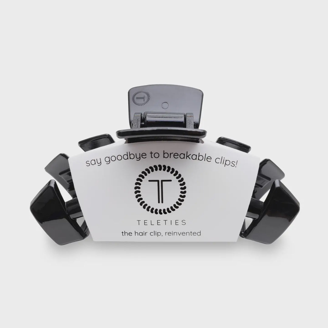 Teleties Jet Black Large Classic Hair Clip