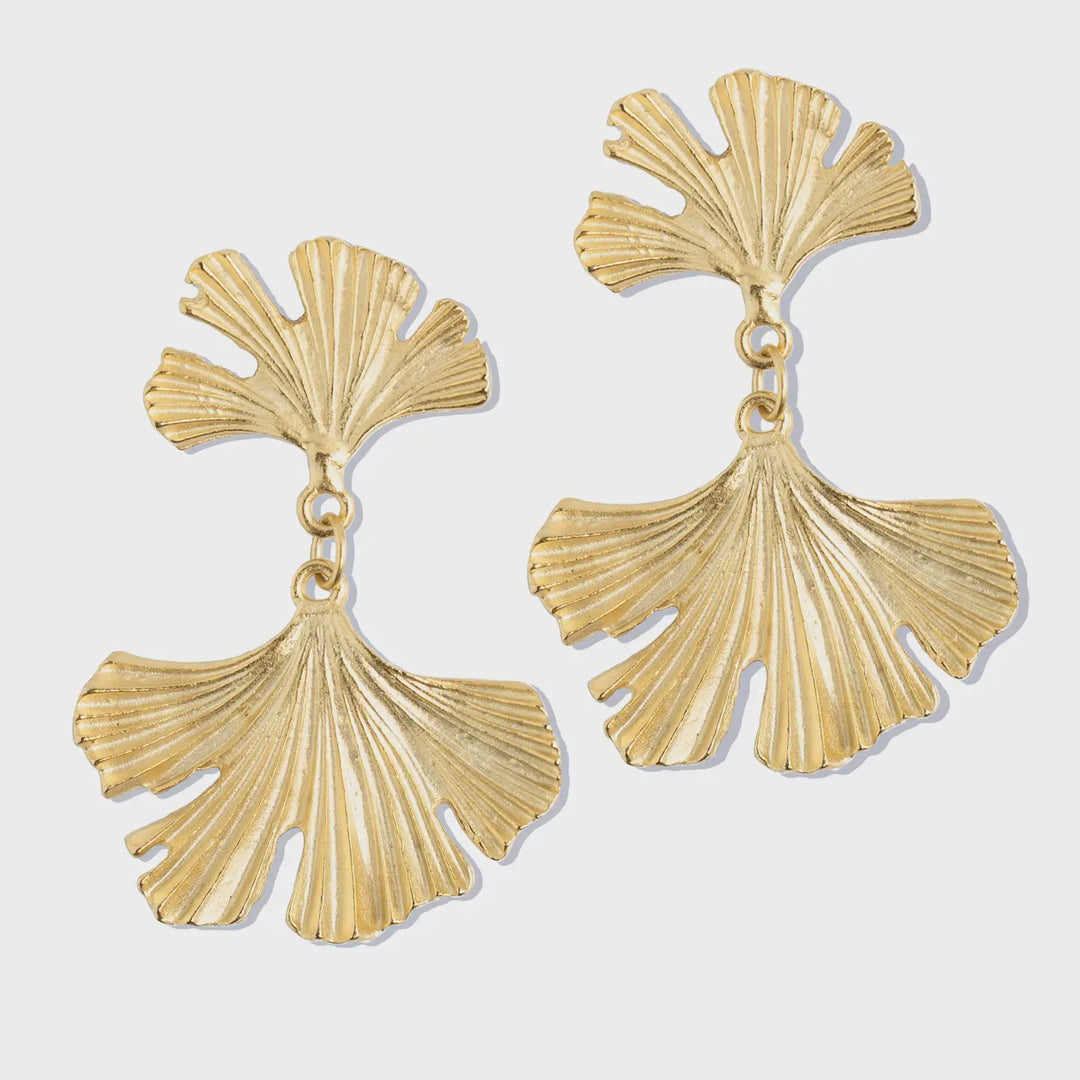 Susan Shaw Ginkgo Earrings