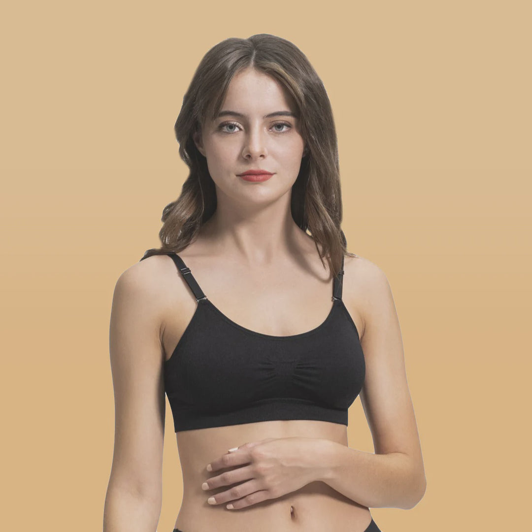 Joy Bra Black Scoopneck Bra