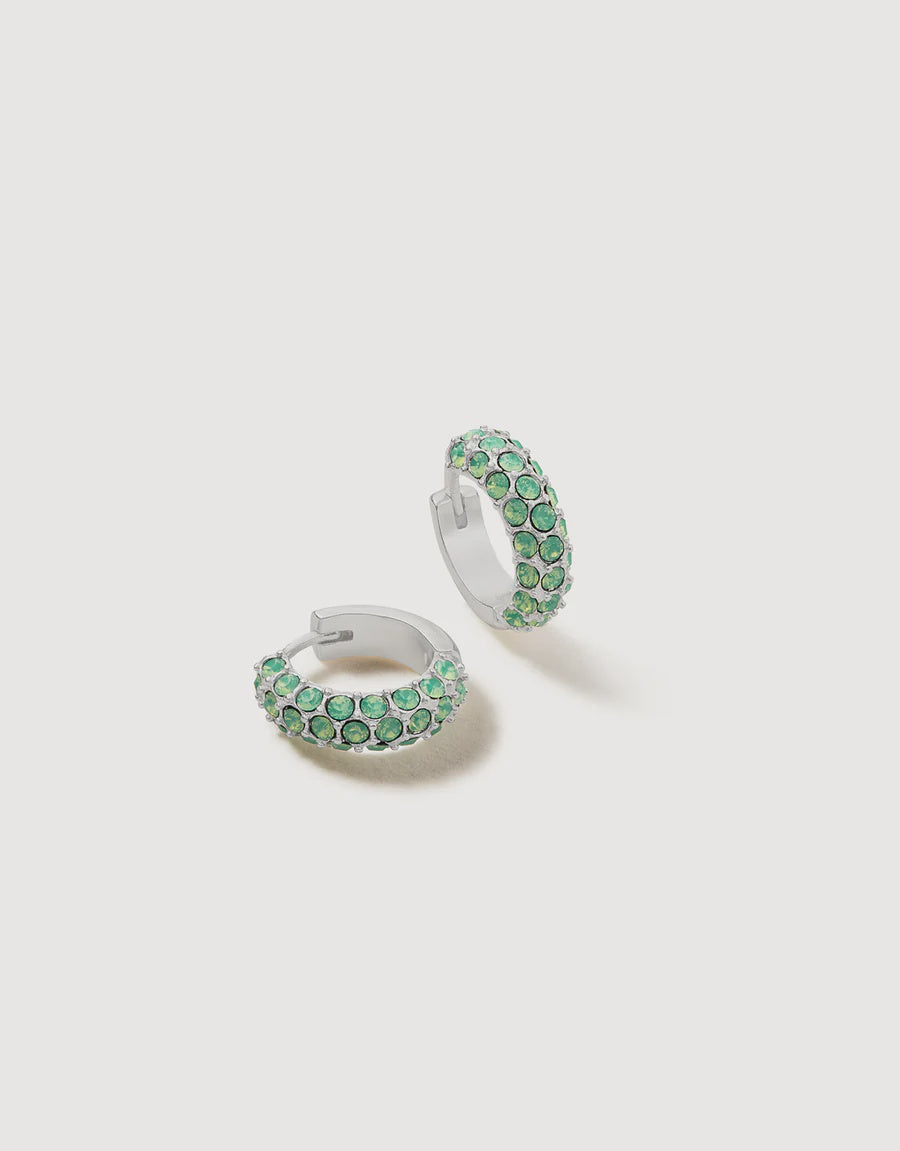 Spartina 449 Atlantic Opal Pave Hoop Earrings
