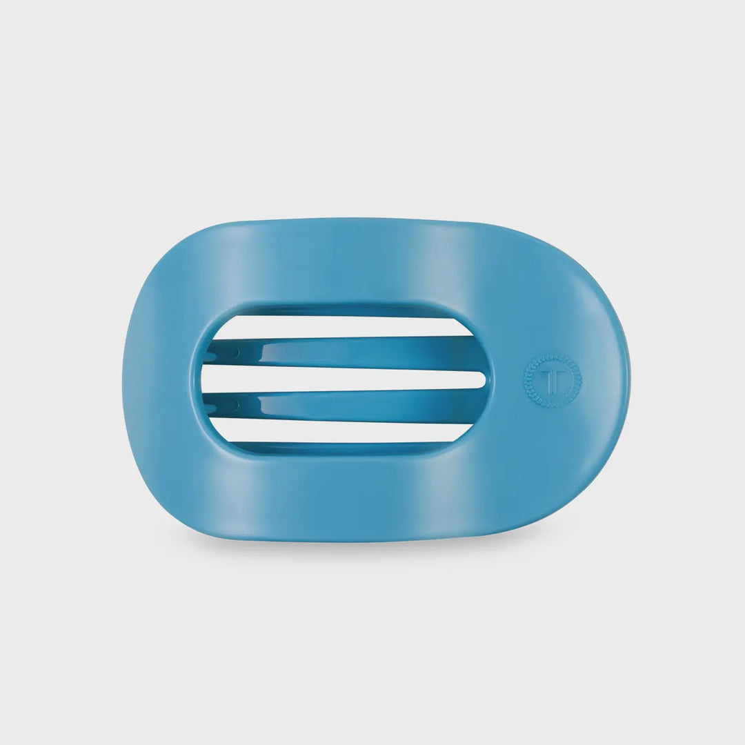 Teleties Summer Sky Medium Flat Round Hair Clip
