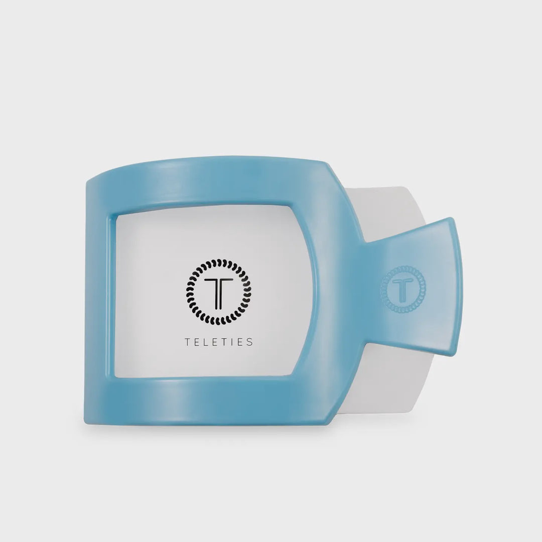 Teleties Flat Square Hair Clip - Large - Summer Sky