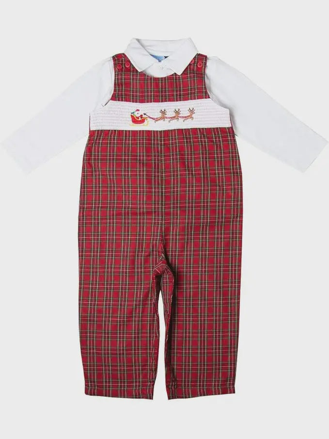 Newborn/Infant Smocked Overall Set