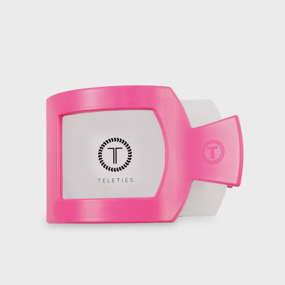 Teleties Flat Square Hair Clip - Large -Tropical Punch