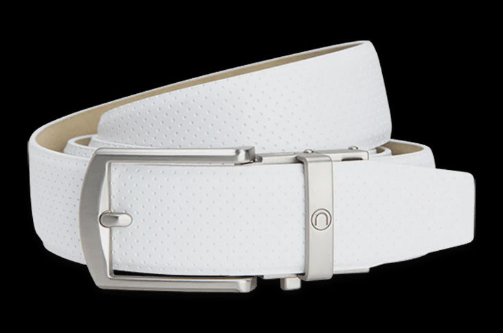 Nexbelt Birdie Matte White, 1 3/8" Strap, Golf Belt