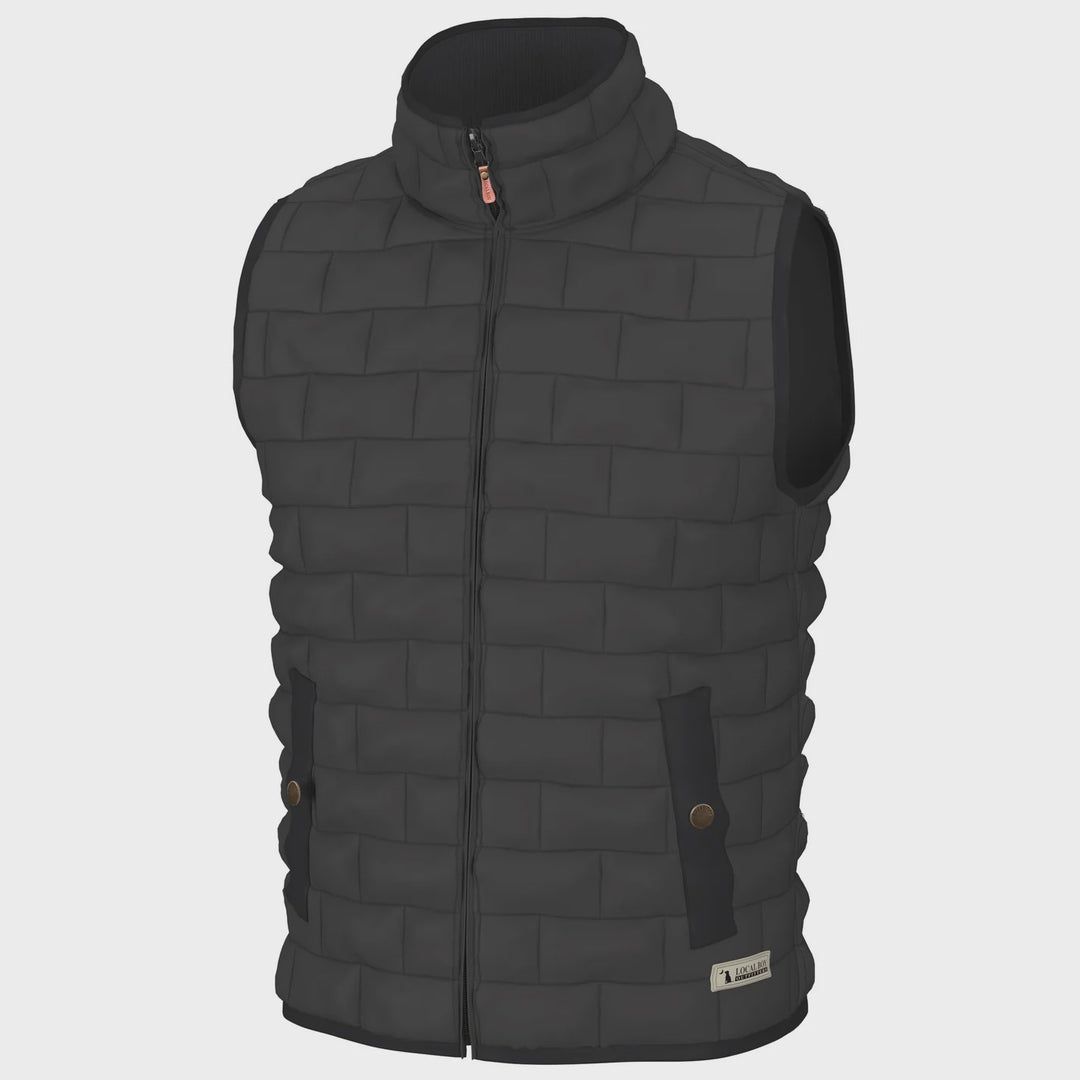 Local Boy Outfitters Charcoal Brick Quilted Vest