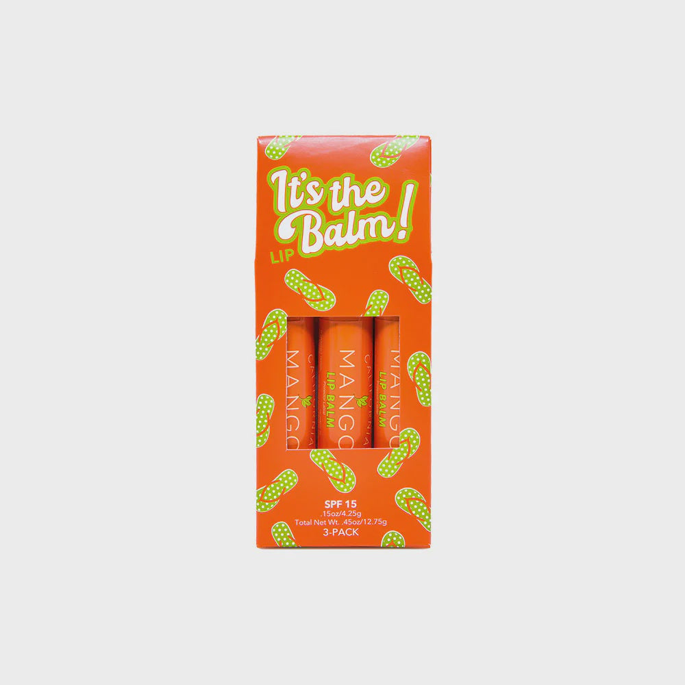 California Mango It's the Balm! 3-Pack Lip Balm