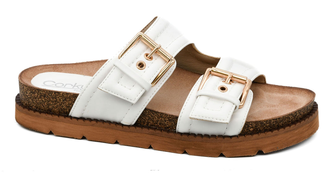 Corkys Conceited Sandal- White
