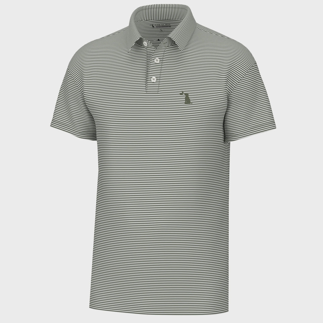 Local Boy Outfitters Dark Sage Driftwood Polo