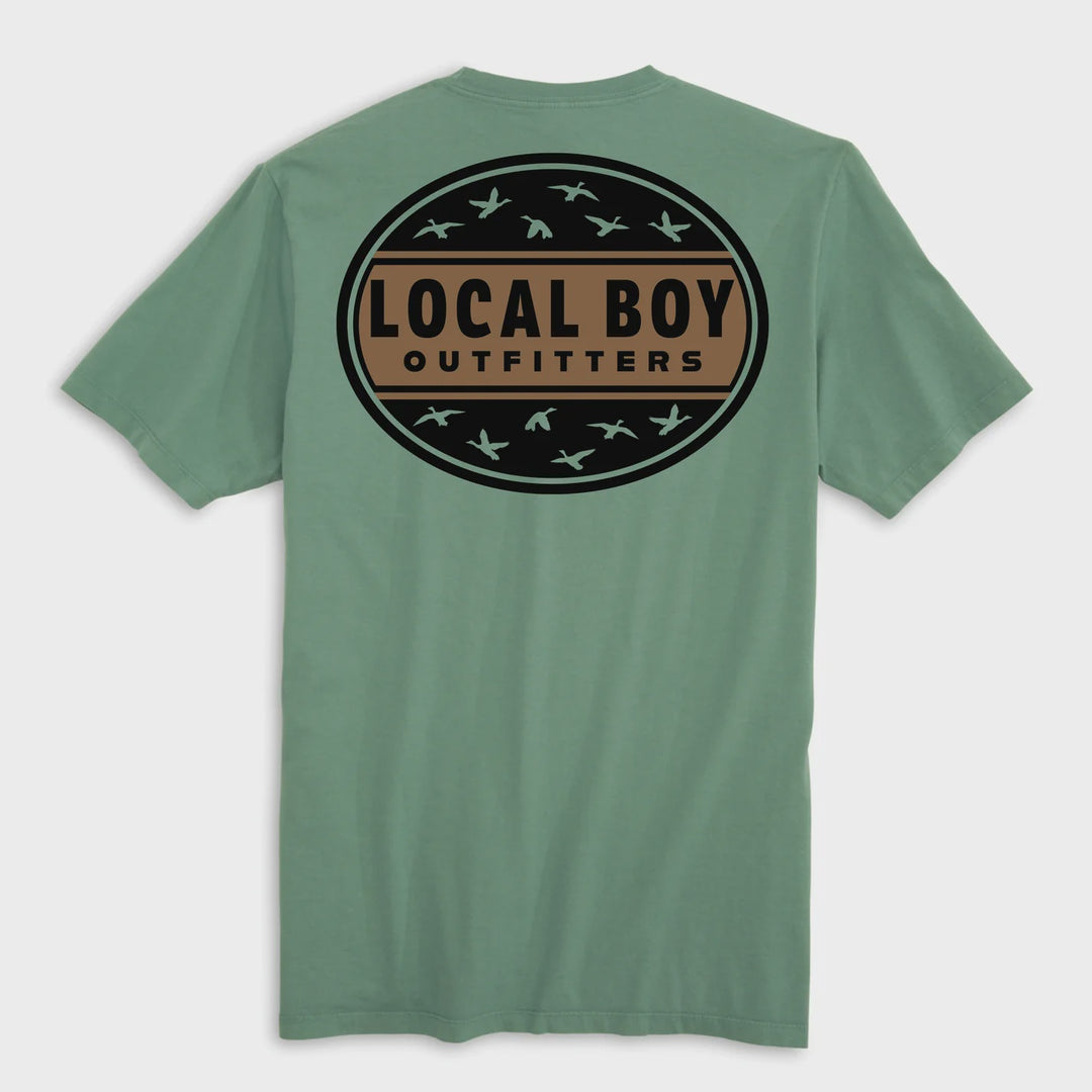 Local Boy Duck Badge T-Shirt- Light Green